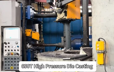 Processo de m&aacute;quina de fundi&ccedil;&atilde;o sob press&atilde;o 650T